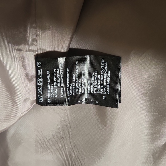 H&M Gray Fitted Cotton Blend Sheath Office Dress - Picture 5 of 5